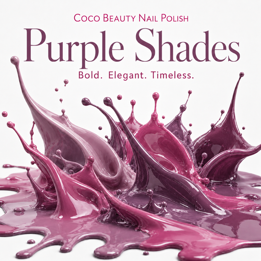 Coco Beauty Nail Polish - Purple & Indigo Shades