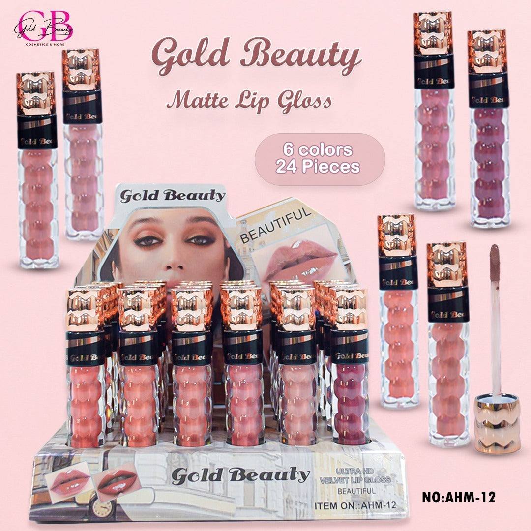 Gold Beauty Matte Lipstick 6 Colors - AHM-12 - AHM-12