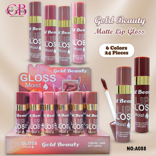 Gold Beauty Matte Lip Gloss 6 Colors - A088 - A088