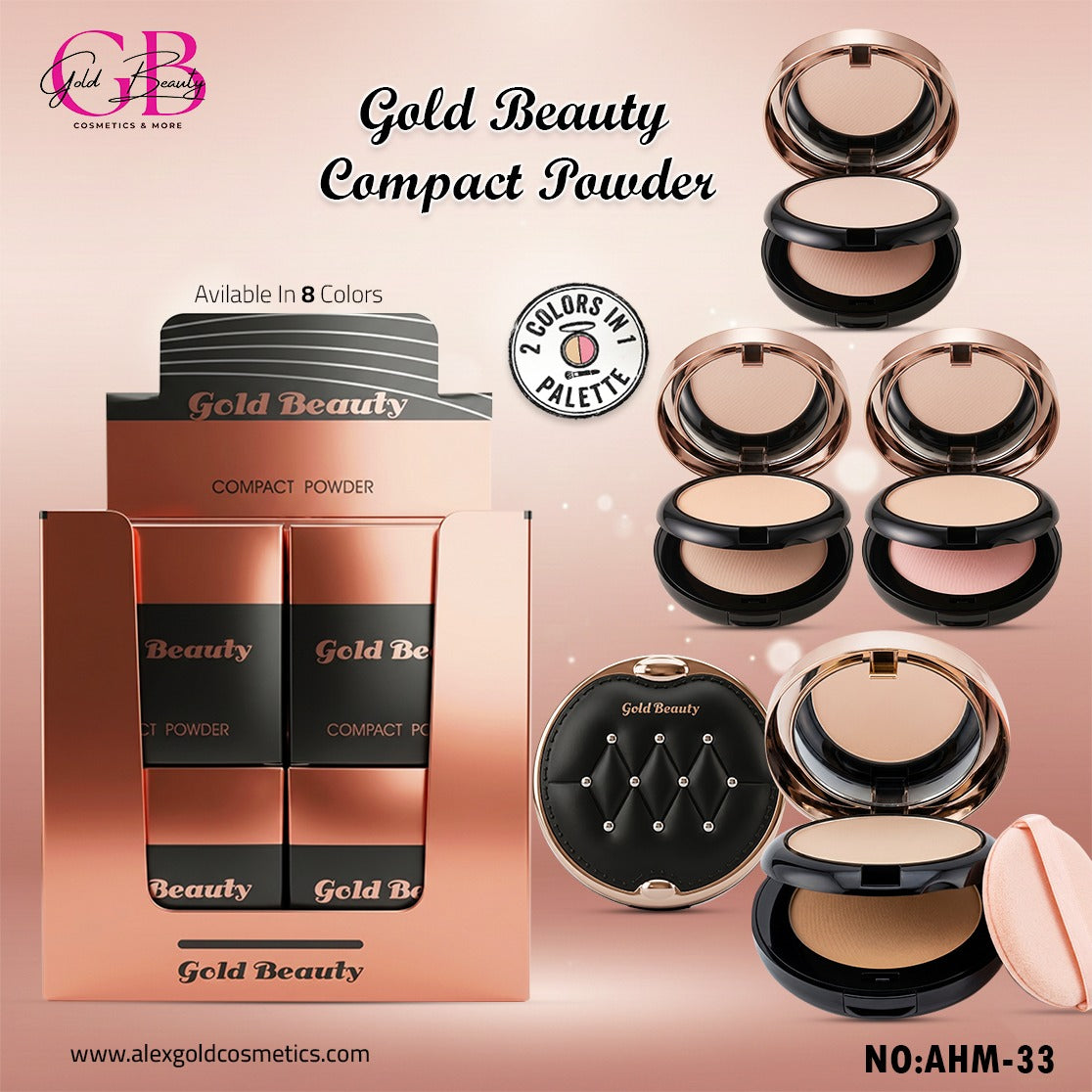 Gold Beauty Powder 4 Colors - AHM-33 - AHM-33