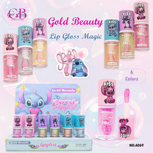 Gold Beauty Magic Lip Gloss 6 Colors - A069 - A069