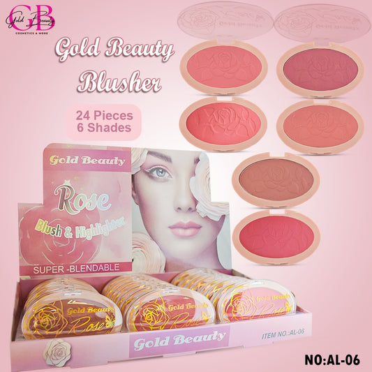 Gold Beauty Highlighter 6 Colors - AL-06 - AL-06