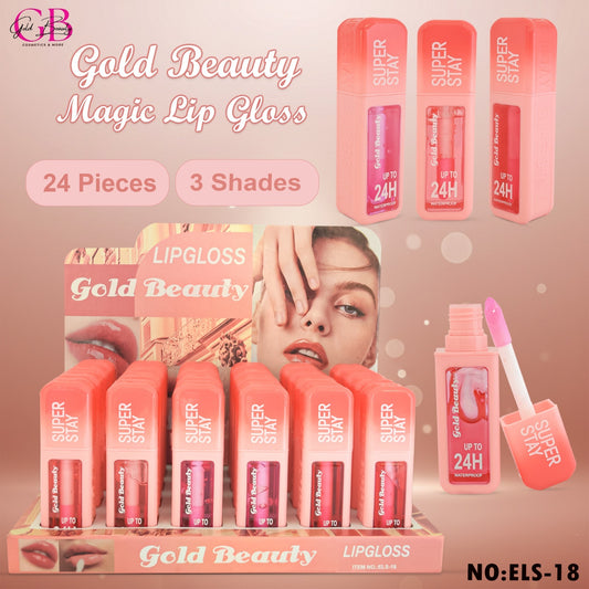 Gold Beauty Magic Lip Gloss 3 Colors - ELS-18 - ELS-18
