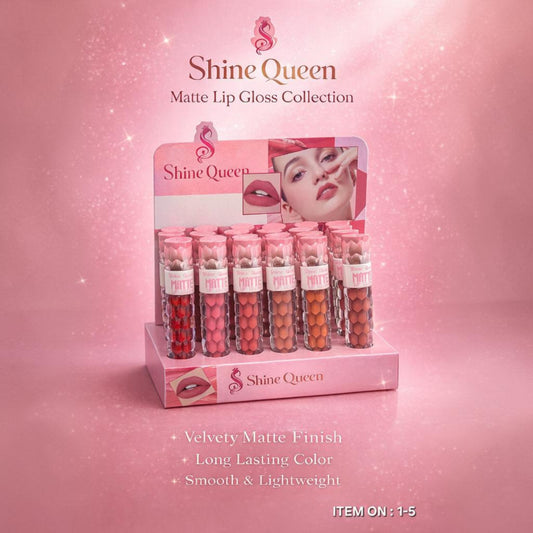 Shiny Queen Matte Liquid Lip Gloss - SQ-1-5 - SQ-1-5
