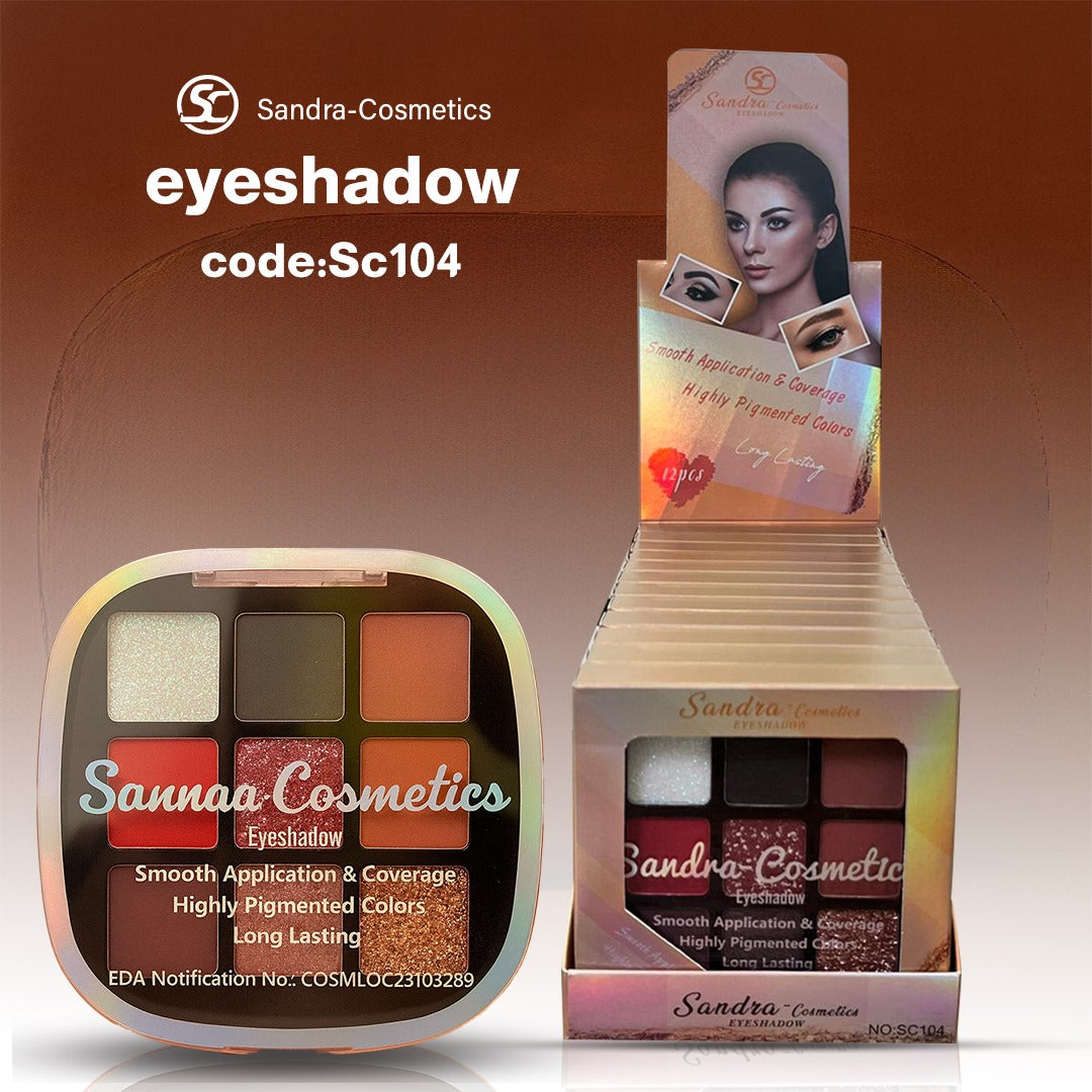 Sandra Cosmetics Eyeshadow Palette - SC104