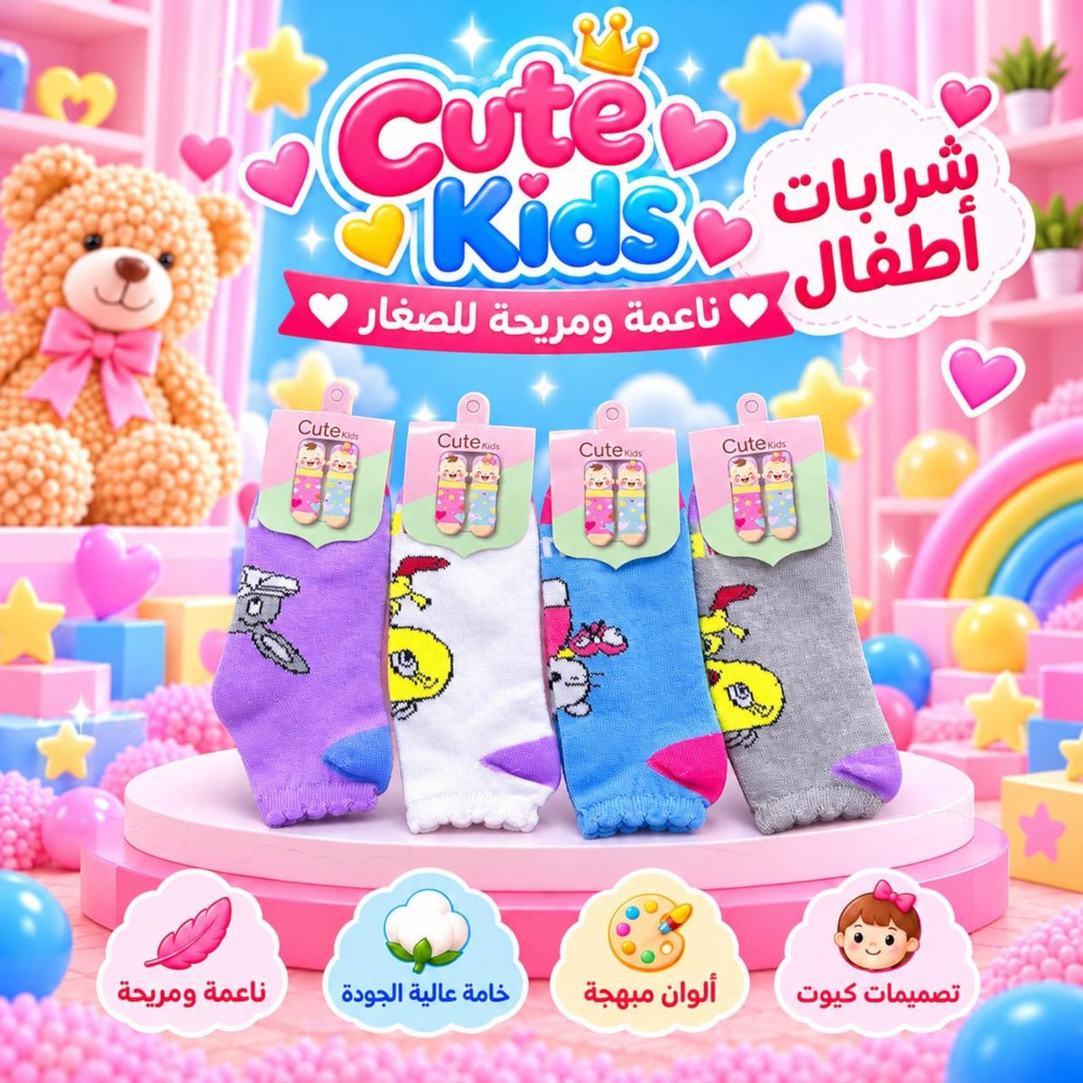 جوارب أطفال كيوت