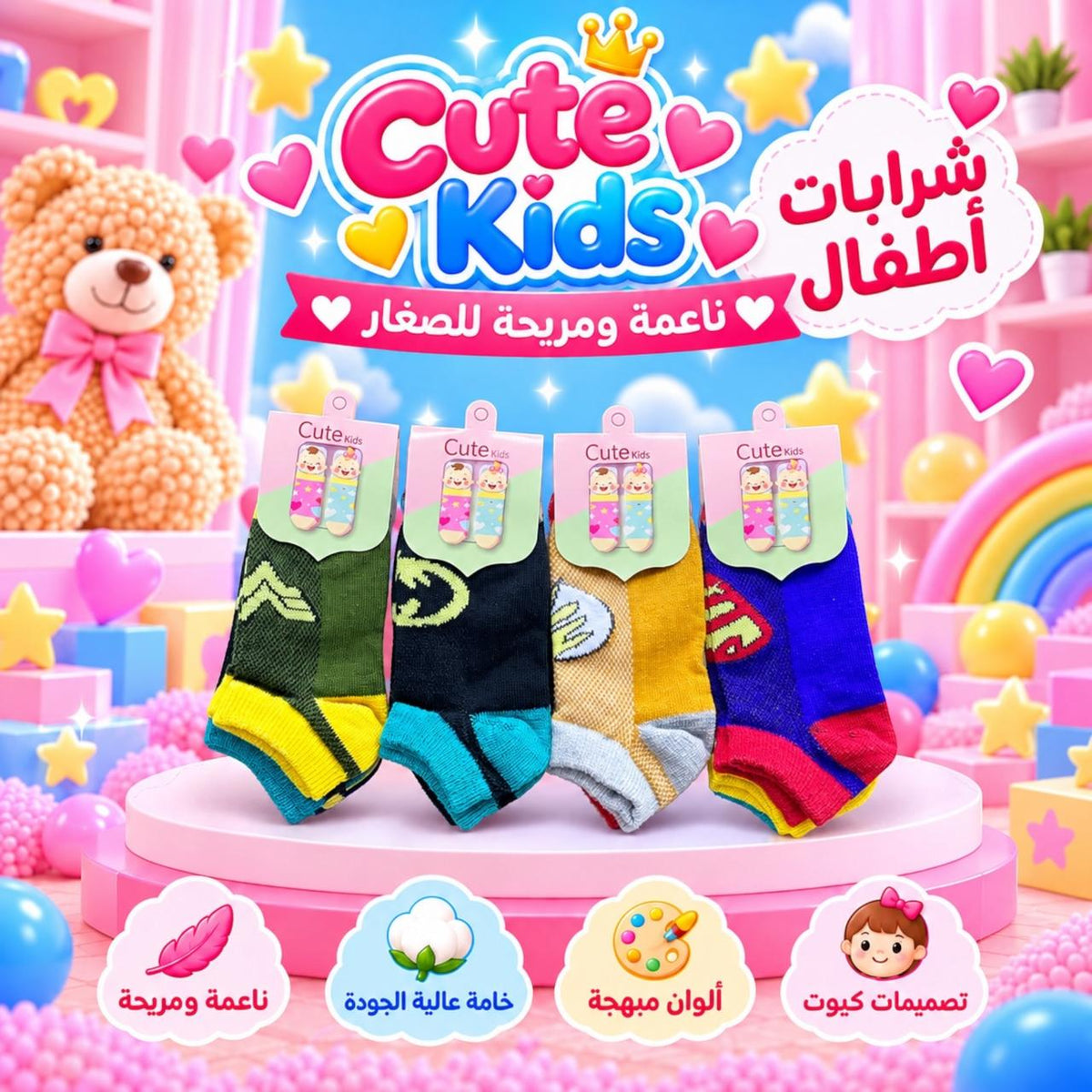 جوارب أطفال كيوت