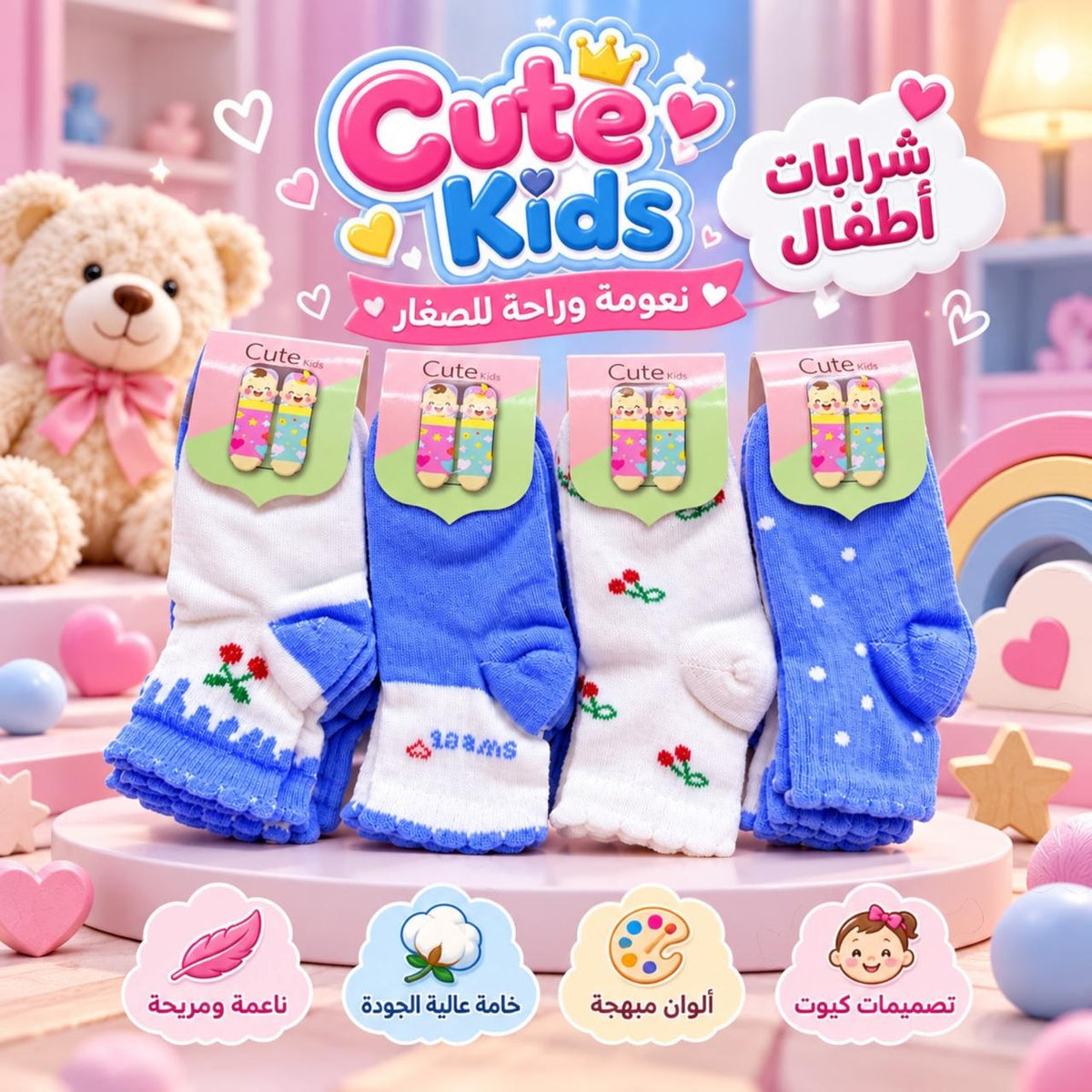 جوارب أطفال كيوت