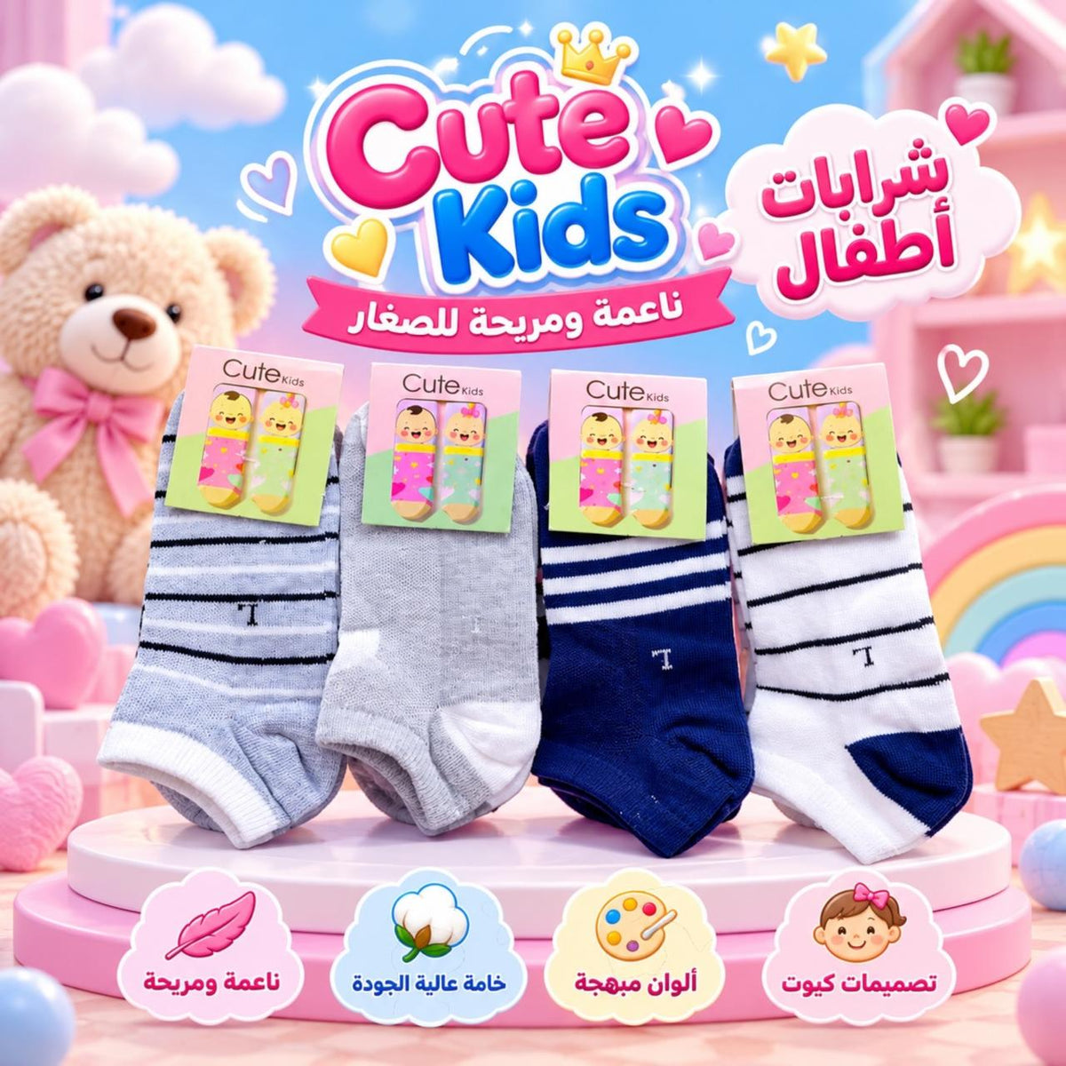 جوارب أطفال كيوت