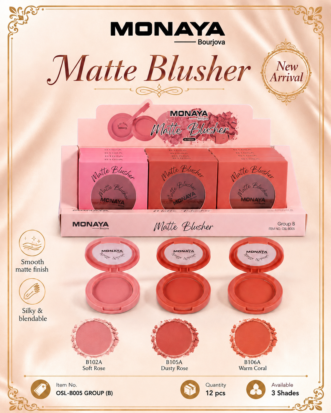 Monaya Matte Blusher B005 Group B