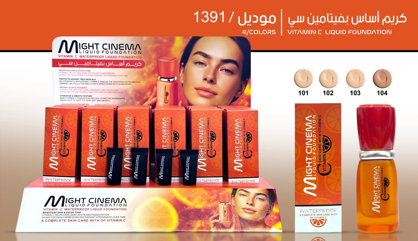 Might Cinema Vitamin C Liquid Foundation - 1391