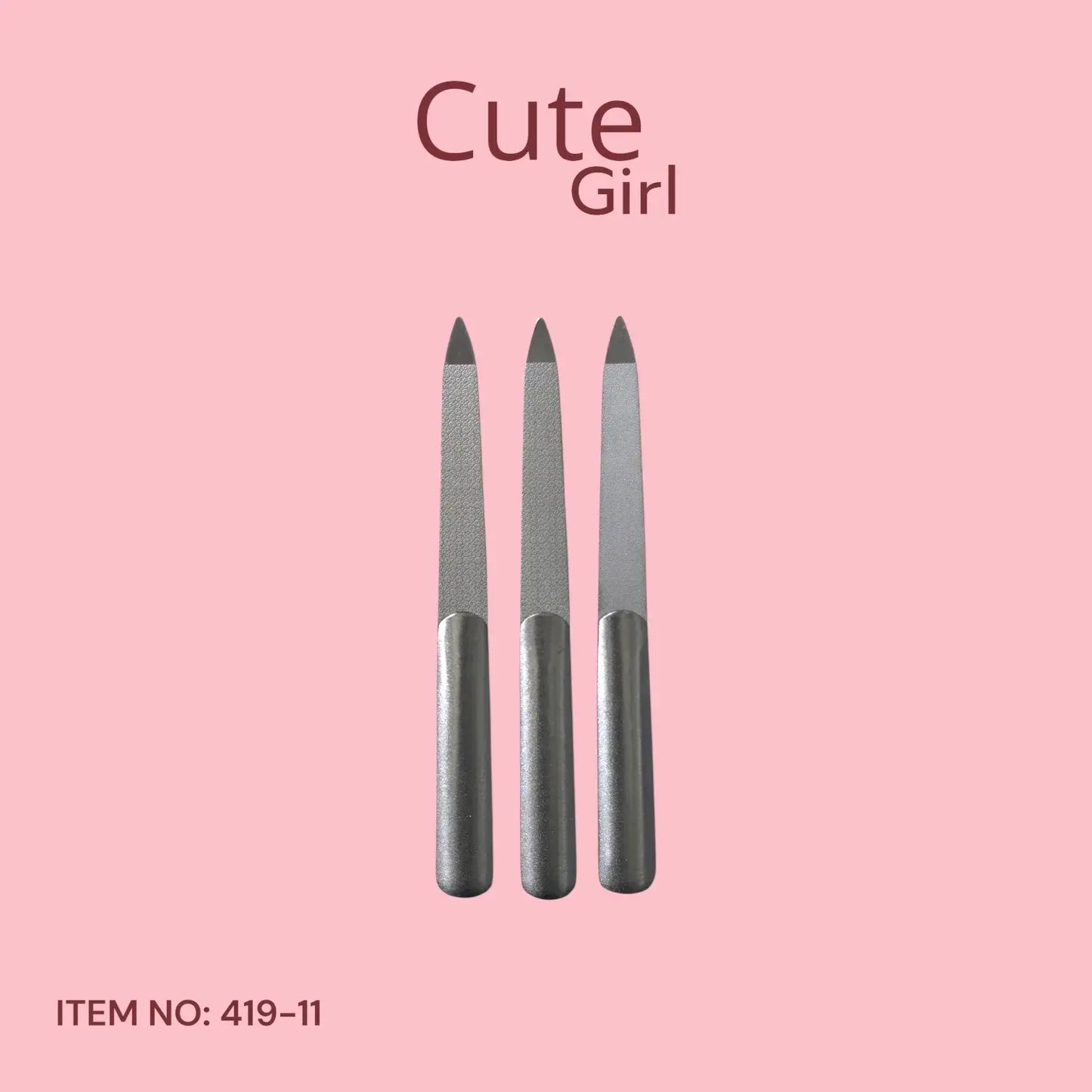 Cute Girl Metal Nail File - 419-11