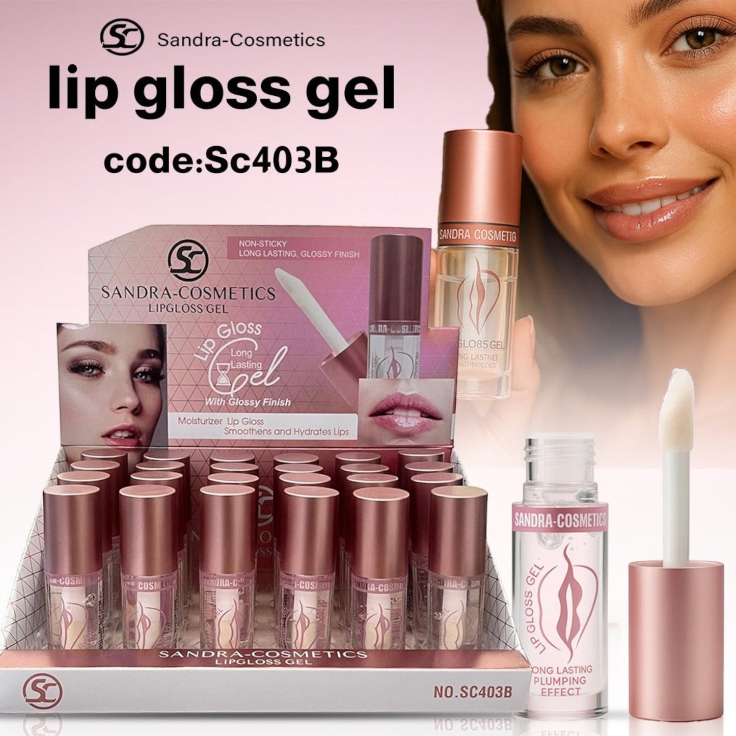 Sandra Cosmetics Lip Gloss Gel - SC403B