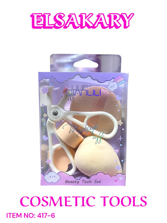 Makeup Sponge & Eyelash Curler Set - 417-6