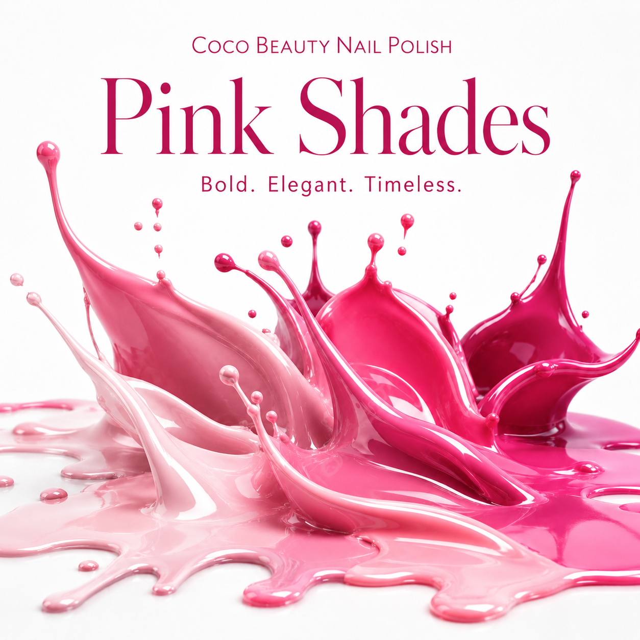 Coco Beauty Nail Polish - Pink Shades