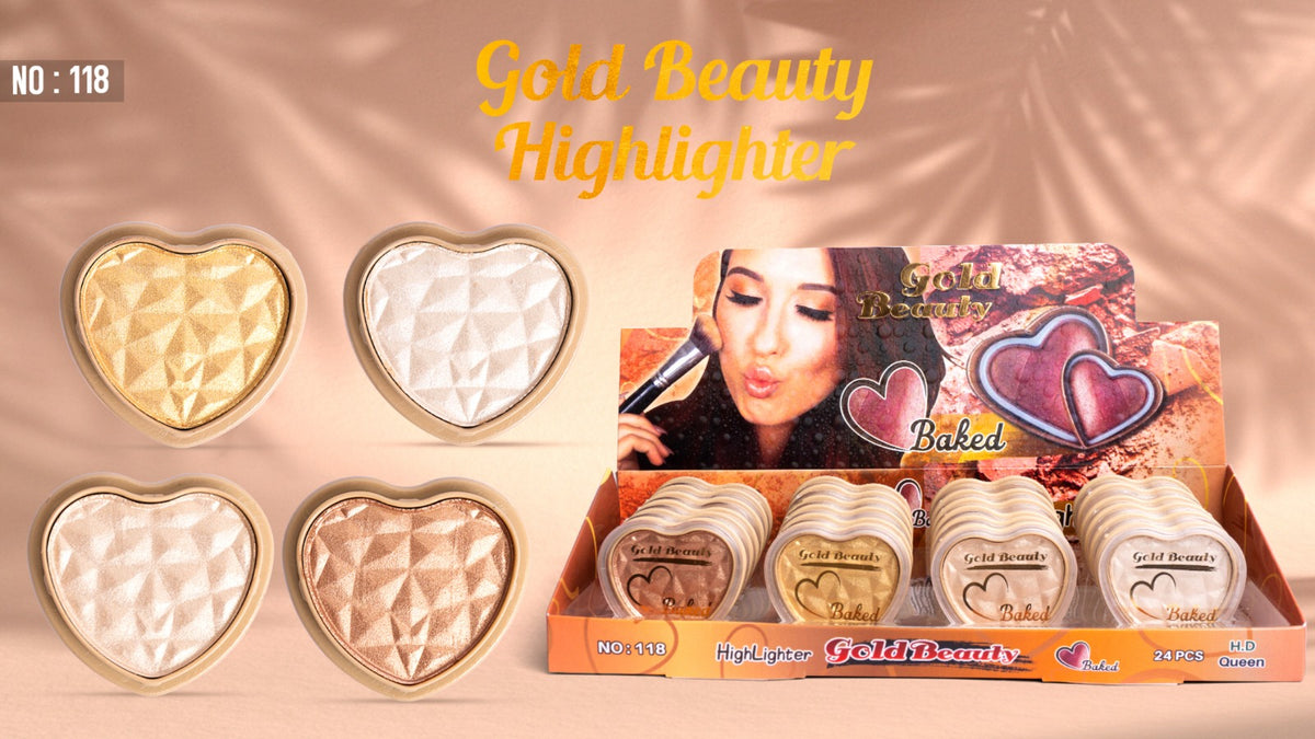 Gold Beauty Heart Highlighter - 118