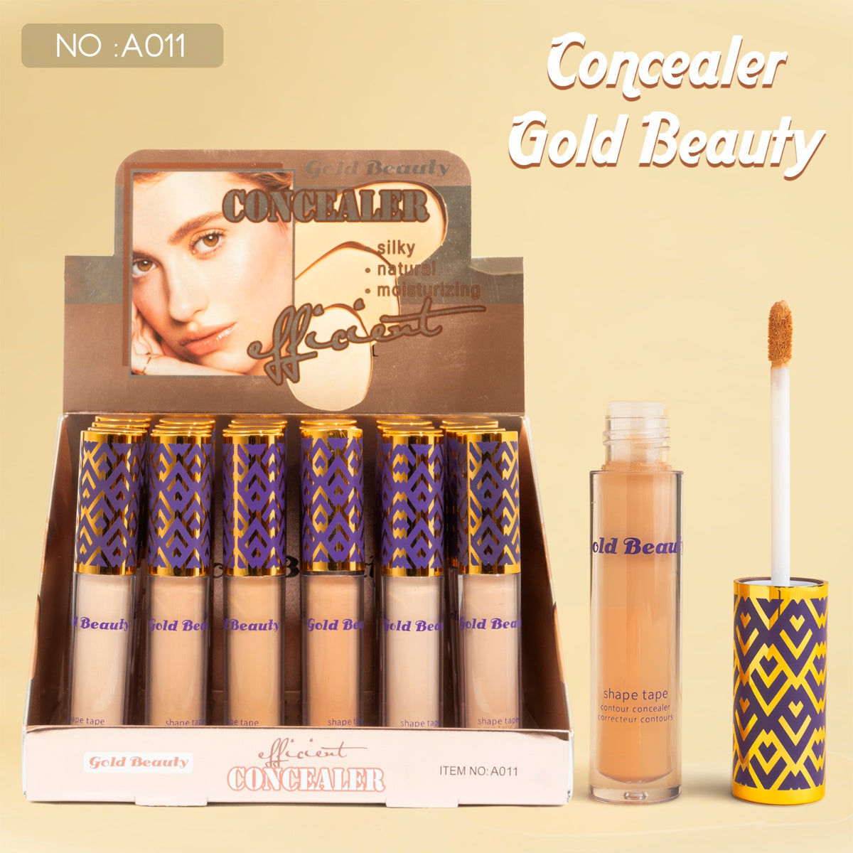 Gold Beauty A011 - كونسيلر سائل جولد بيوتي  A011