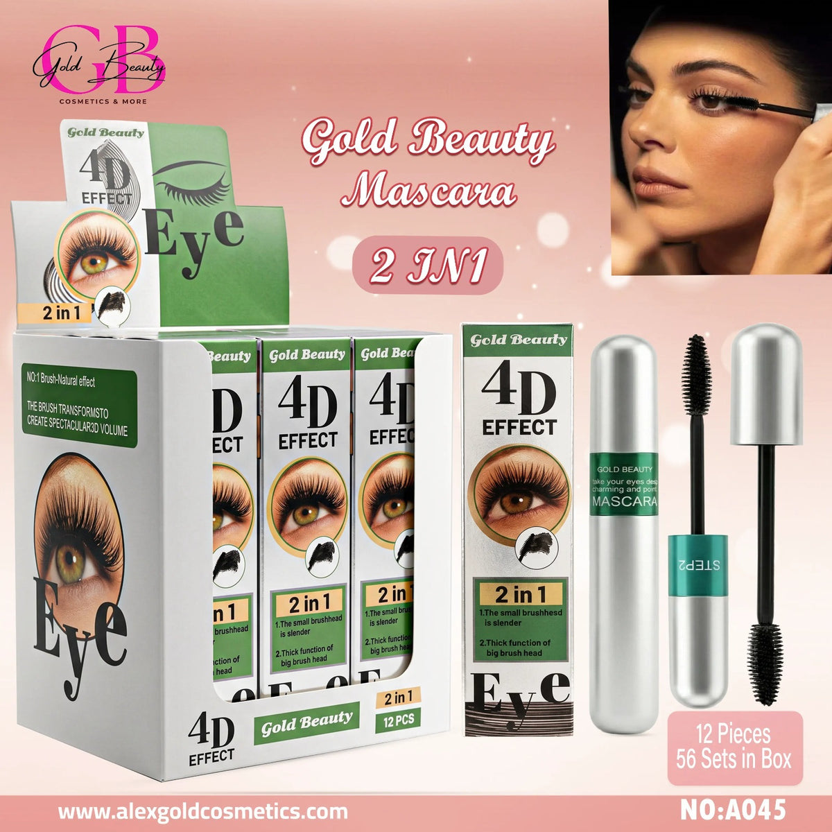 Gold Beauty 2-in-1 Mascara - A045