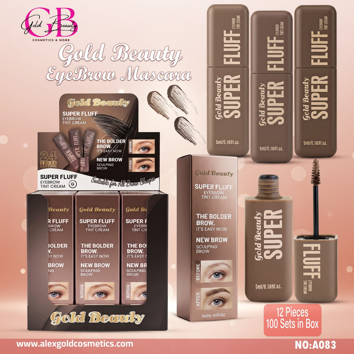 Gold Beauty Eyebrow Mascara - A083