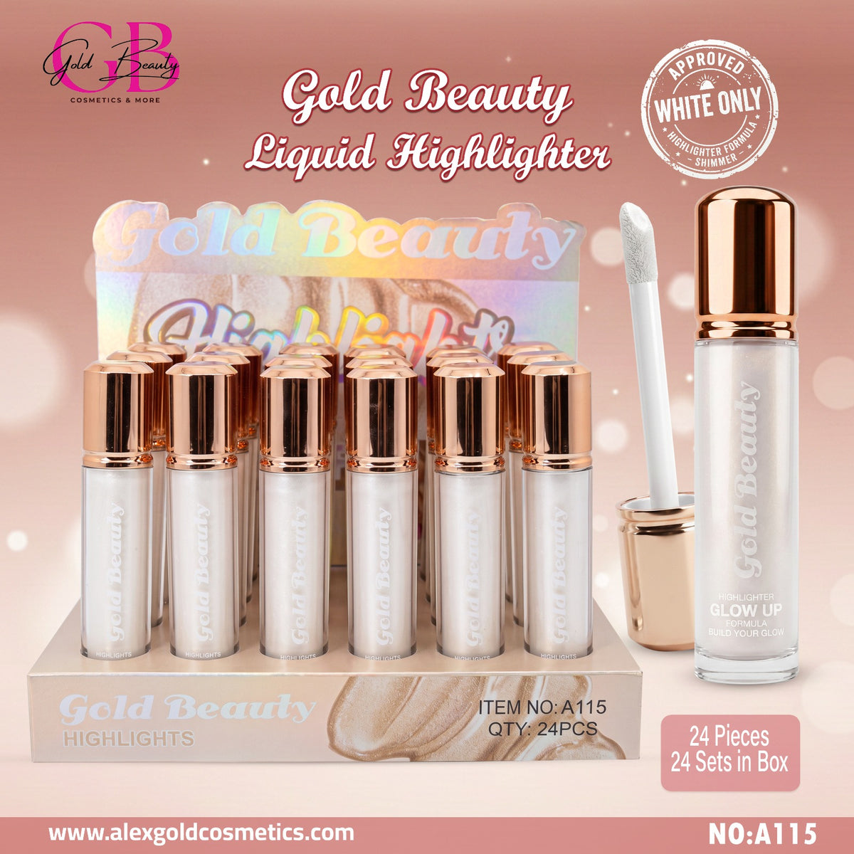 Gold Beauty White Liquid Highlighter - A115