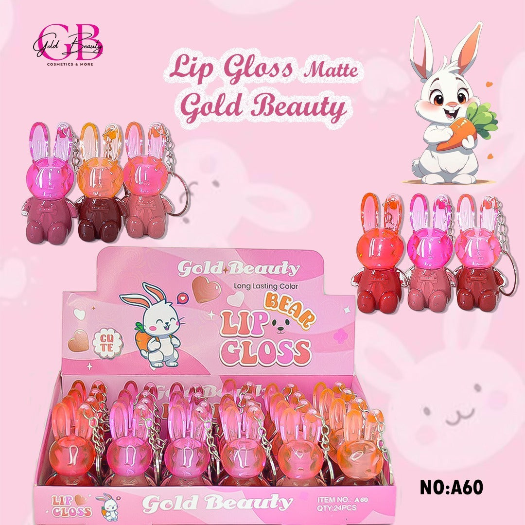 Gold Beauty Bear Lip Gloss - A60