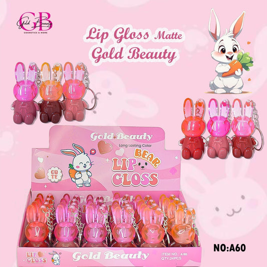 Gold Beauty Bear Lip Gloss - A60