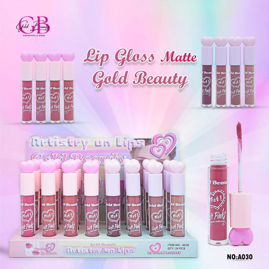 Gold Beauty Matte Lipstick 8 Colors - A030 - A030