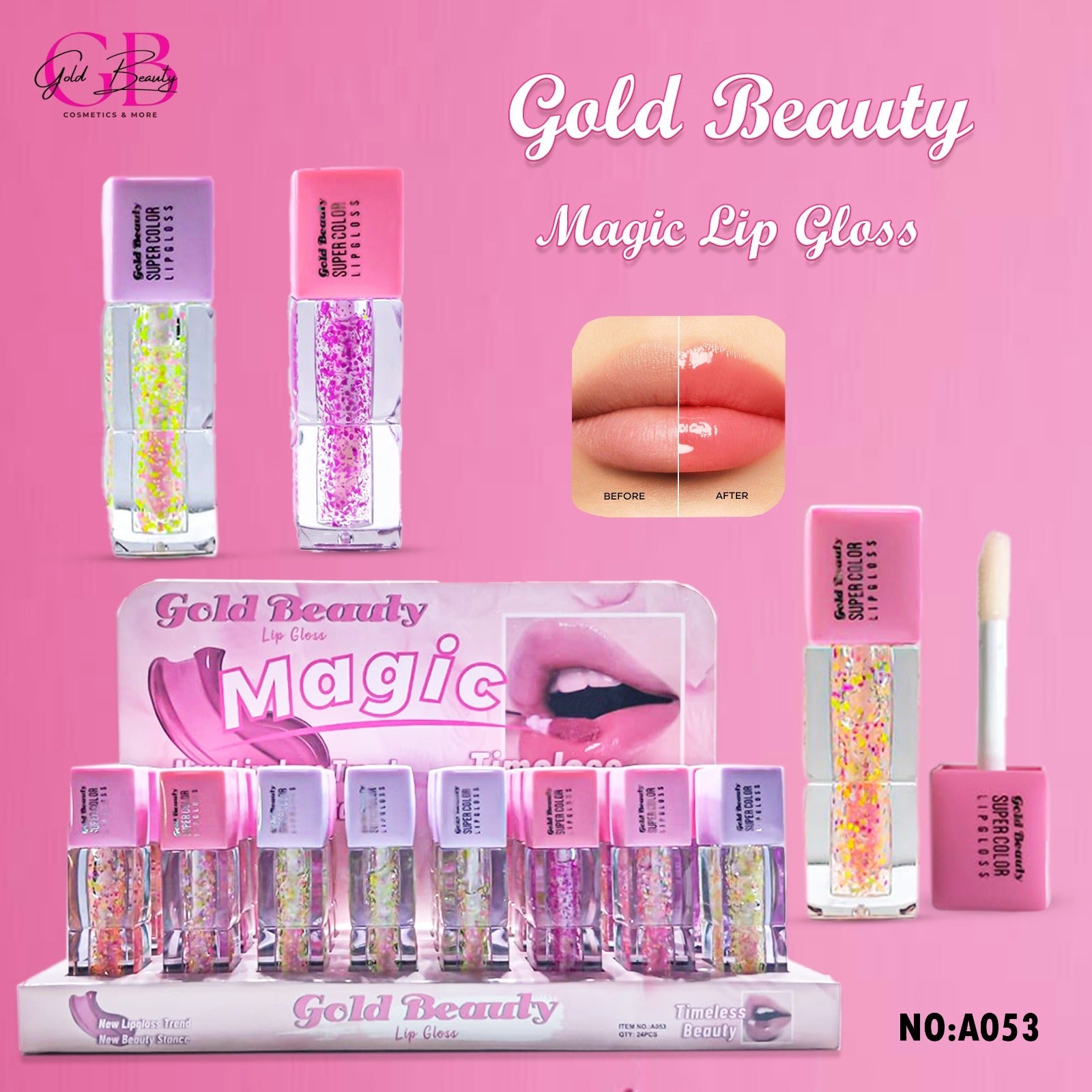 Gold Beauty Magic Lip Gloss - A053 - A053
