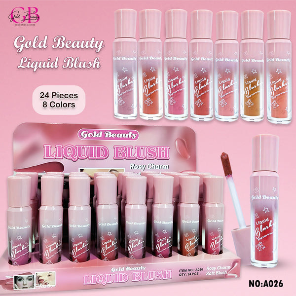 Gold Beauty Liquid Blusher 8 Colors - A026