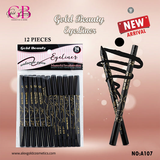 Gold Beauty Kajal Pen Black - A107 - A107