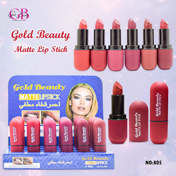 Gold Beauty Matte Lipstick 6 Colors - 805