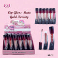 Gold Beauty Matte Lip Gloss 6 Colors - 712 1