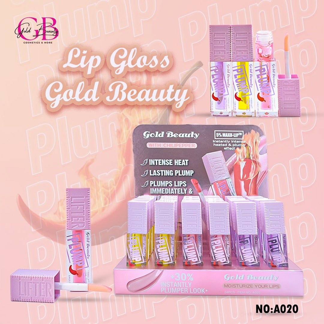 Gold Beauty Lip Gloss 3 Colors - A020 - A020