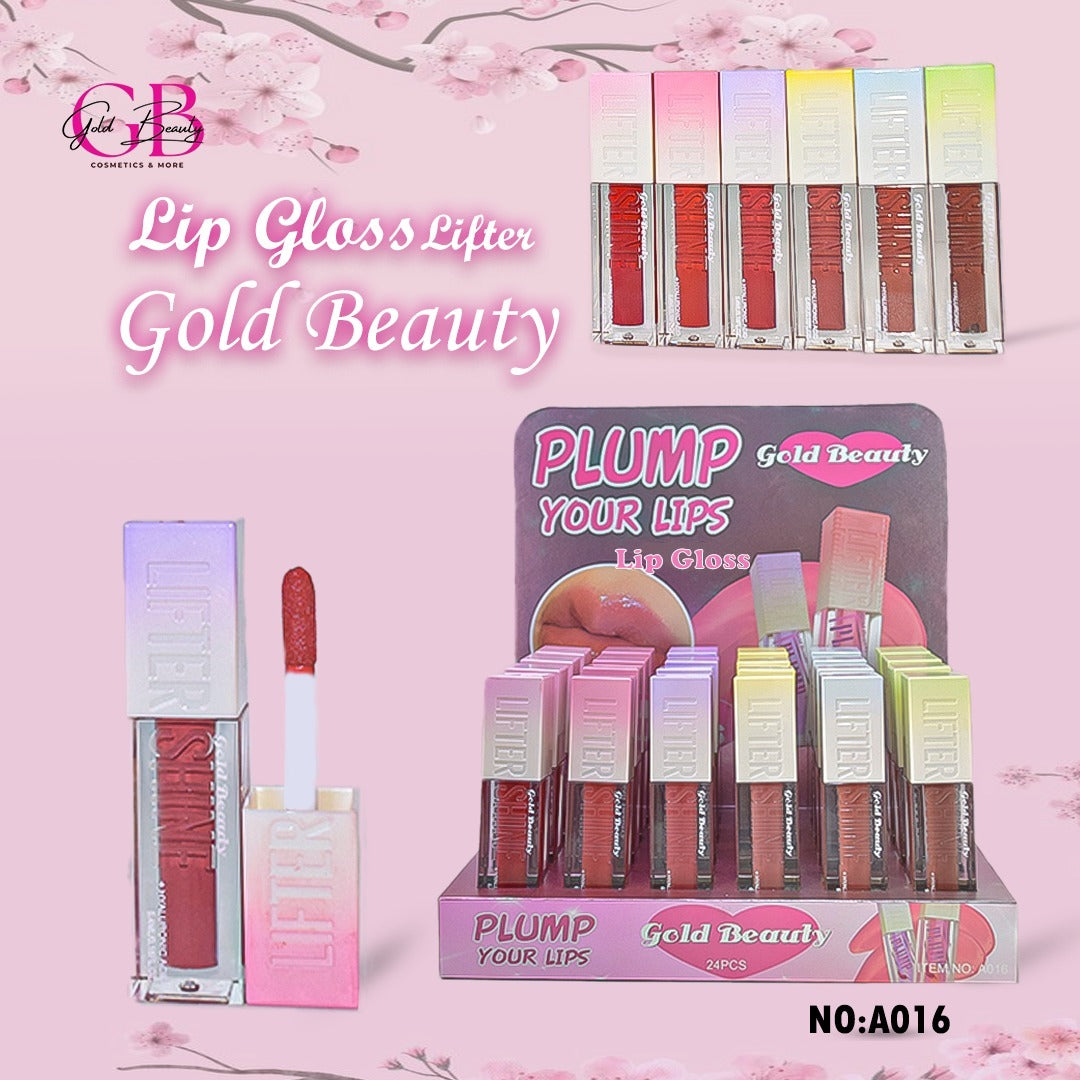 Gold Beauty Lip Gloss 6 Colors - A016 - A016