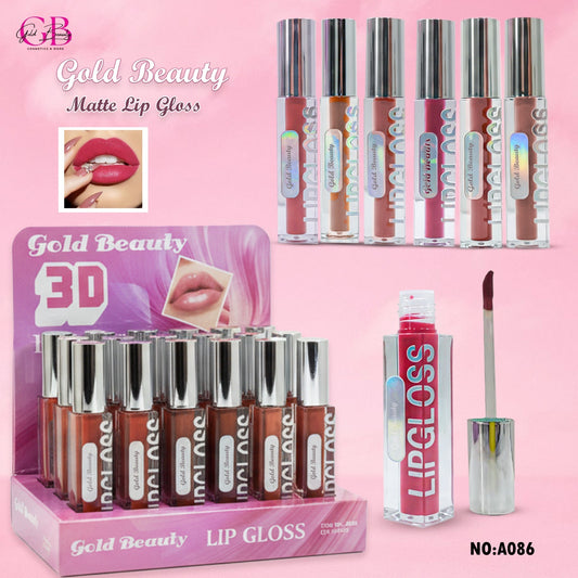 Gold Beauty Matte Lip Gloss 6 Colors - A086 - A086
