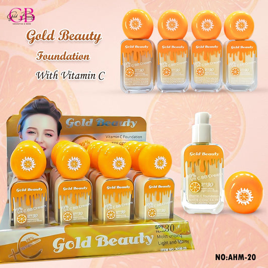 Gold Beauty Foundation 4 Colors - AHM-20 - AHM-20