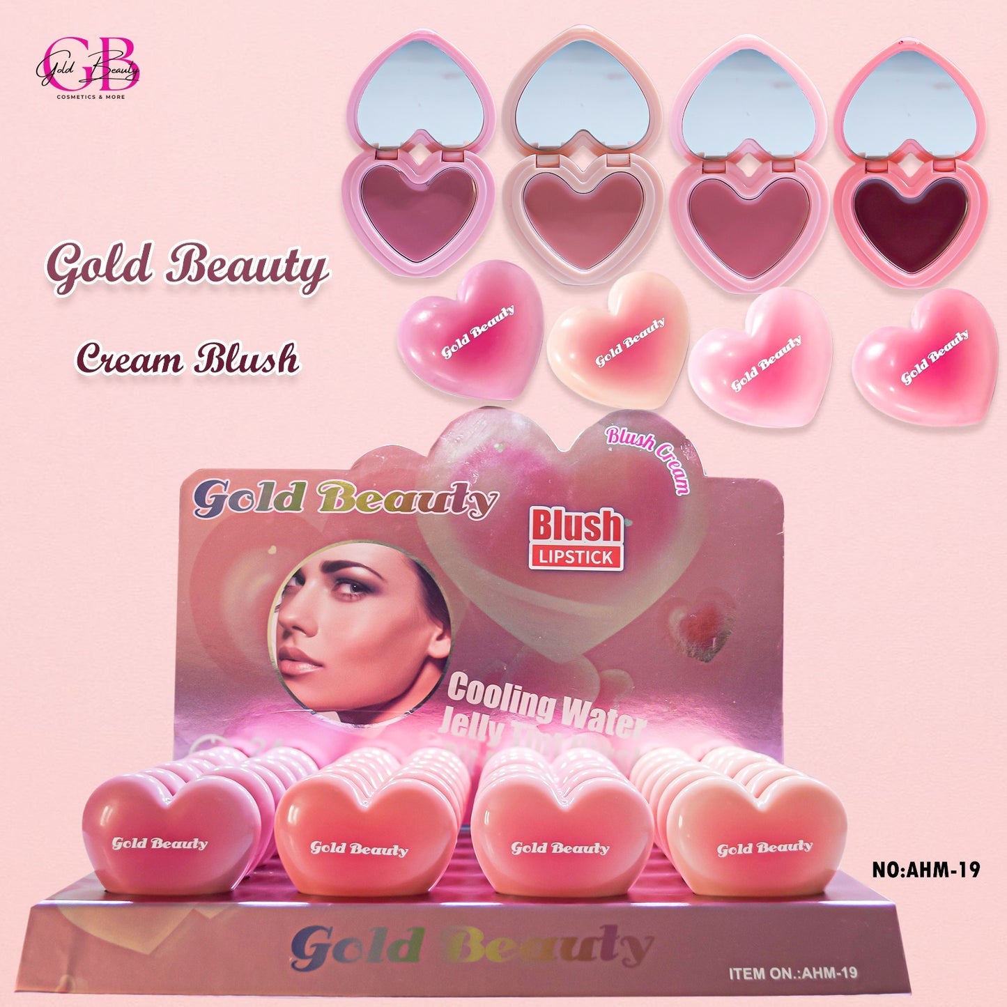 Gold Beauty Creamy Blush 4 Colors - AHM-19 - AHM-19
