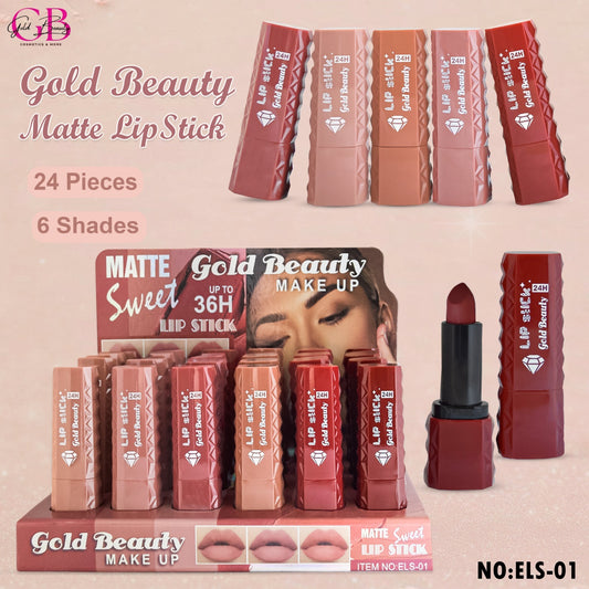 Gold Beauty Matte Lipstick 6 Colors - ELS-01 - ELS-01