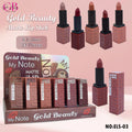 Gold Beauty Matte Lipstick 6 Colors - ELS-03 1