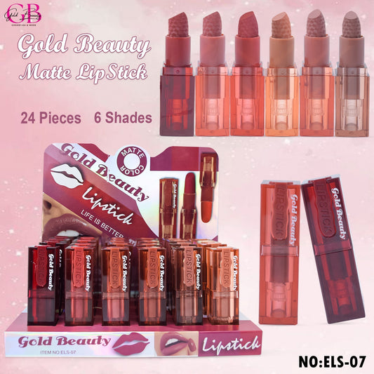 Gold Beauty Matte Lipstick 6 Colors - ELS-07 - ELS-07