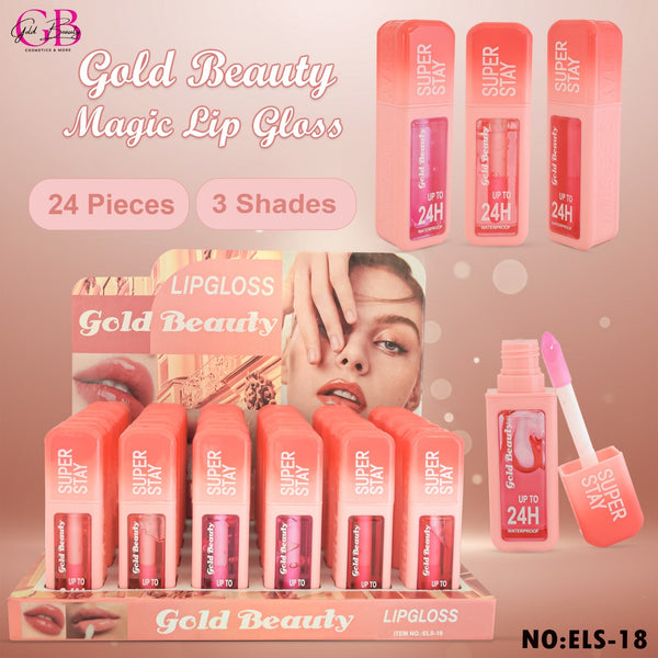 Gold Beauty Magic Lip Gloss 3 Colors - ELS-18