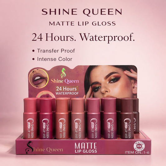 Shiny Queen Matte Liquid Lip Gloss - SQ-1-6 - SQ-1-6