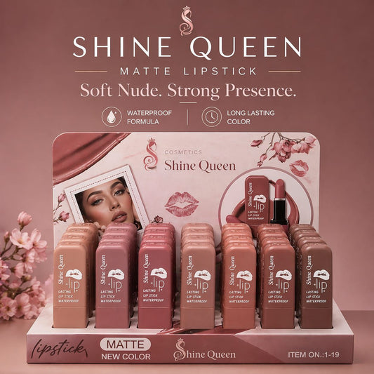 Shiny Queen Matte Lipstick - SQ-1-19 - SQ-1-19