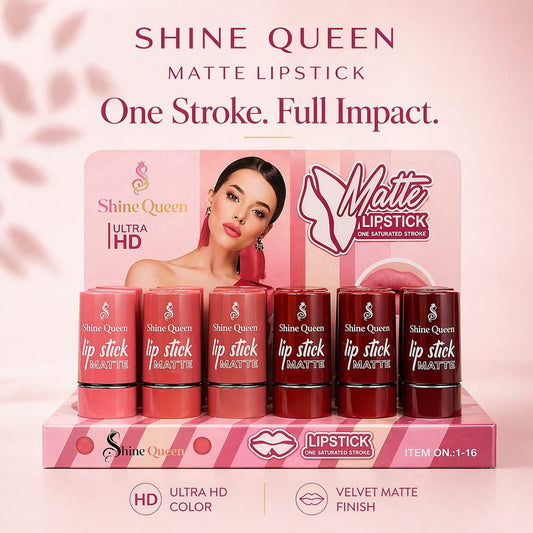 Shiny Queen Matte Lipstick - SQ-1-16 - SQ-1-16