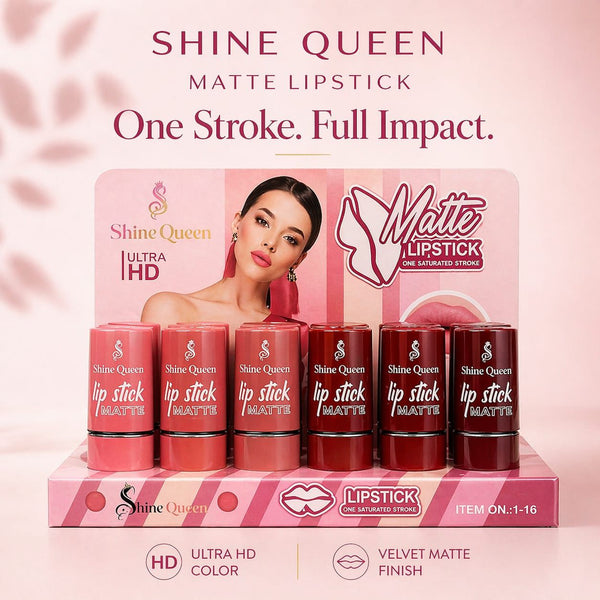 Shine Queen Matte Lipstick - 1-16