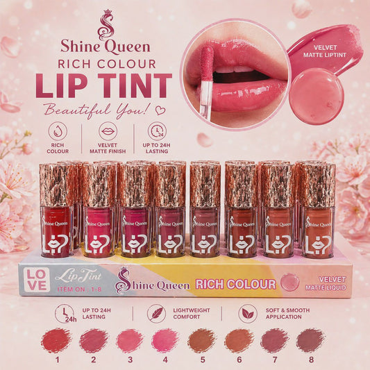 Shiny Queen Matte Liquid Lip Gloss - SQ-1-8 - SQ-1-8