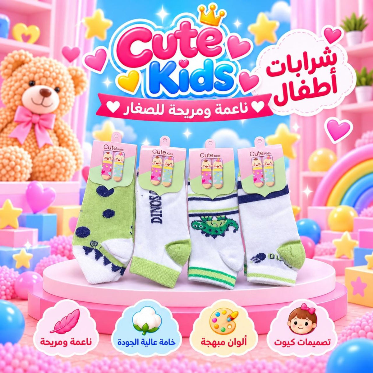 جوارب أطفال كيوت
