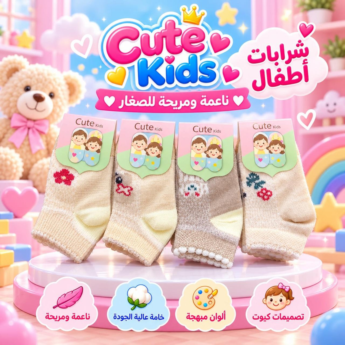جوارب أطفال كيوت
