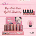 Gold Beauty Matte Lipstick 6 Colors - 808 1