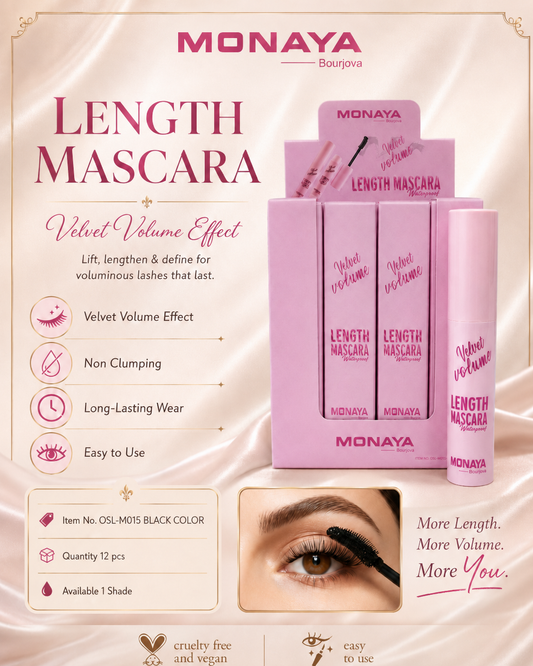 Monaya Length Mascara M015 Black